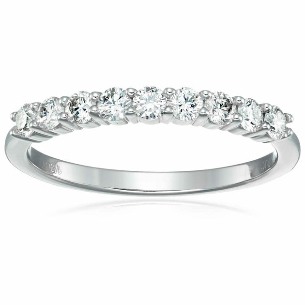 Vir Jewels Wedding Band White Gold US 8.5 2