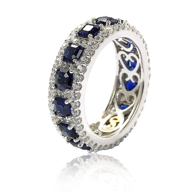 Suzy Levian Eternity Band Blue US 7 4
