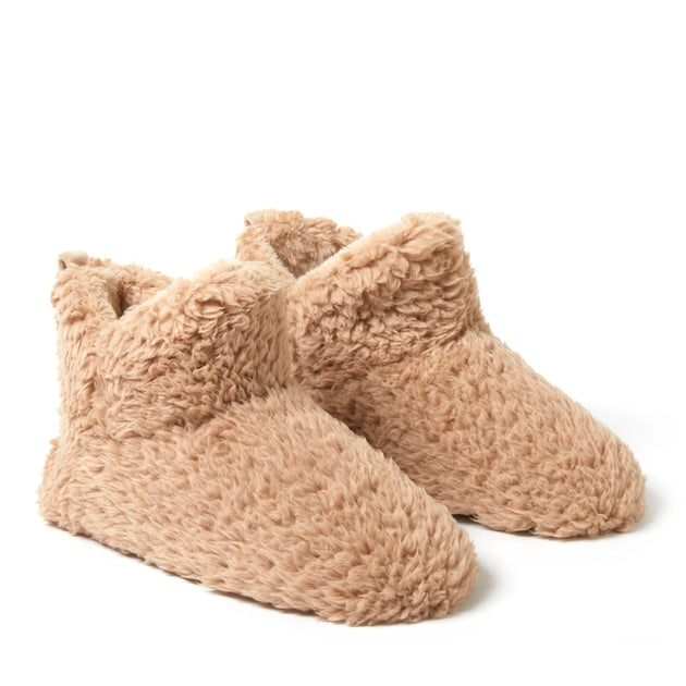Dearfoams Chelsea Shaggy Pile Bootie Slippers Multi Small 4
