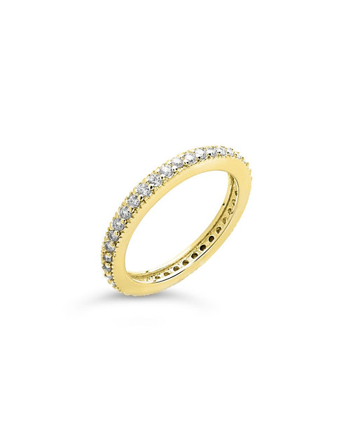 Sterling Forever CZ Band Ring Silver US 10 2