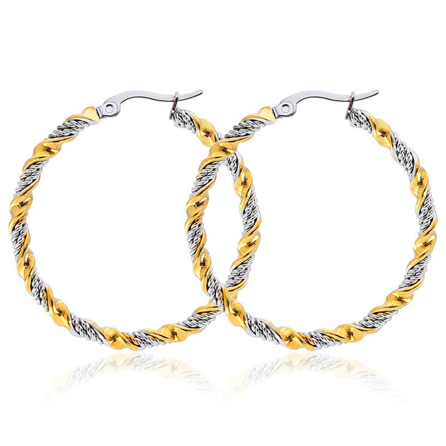 Liv Oliver Hoop Earrings Gold 2