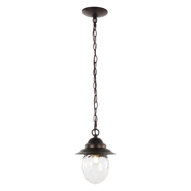 Jonathan Y Manteo 1-Light Outdoor LED Pendant Black 3