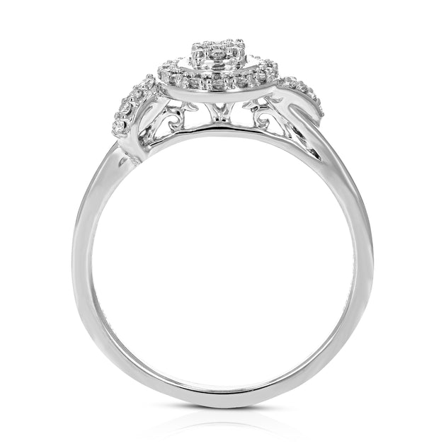 Vir Jewels Lab Grown Diamond Engagement Ring Silver US 7 3