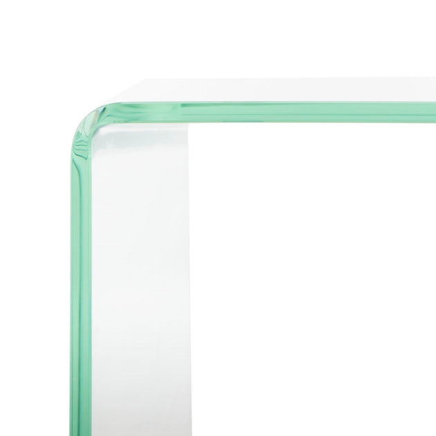 Safavieh Crysta Glass Coffee Table Blue 4