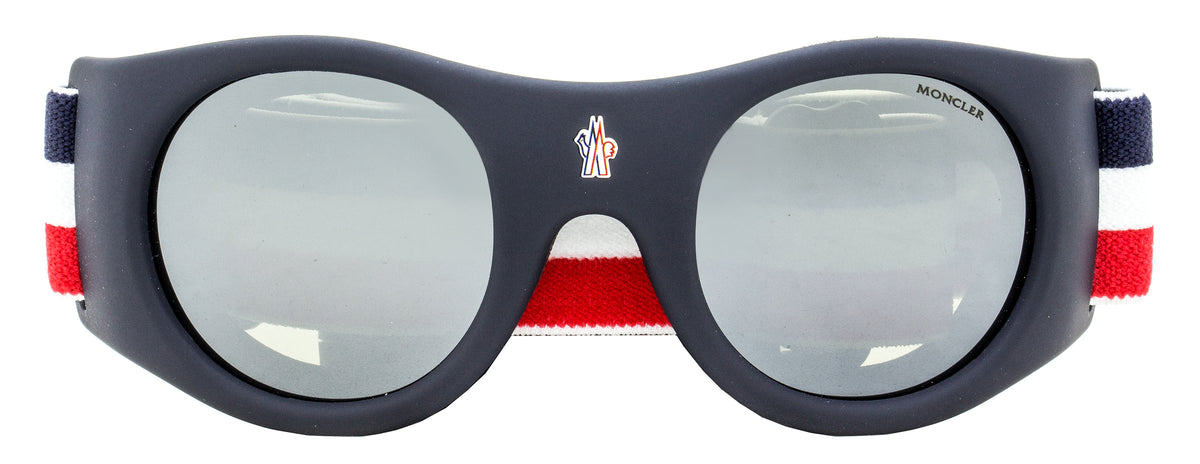 Moncler ML0051 Masque de Ski Bleu Mat 55mm 3