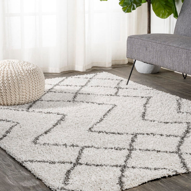 Jonathan Y Inca Marokkanischer Diamant-Shag Teppich 2