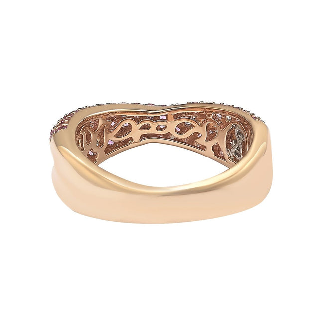 Suzy Levian Crossover Ring Blue US 7.5 3