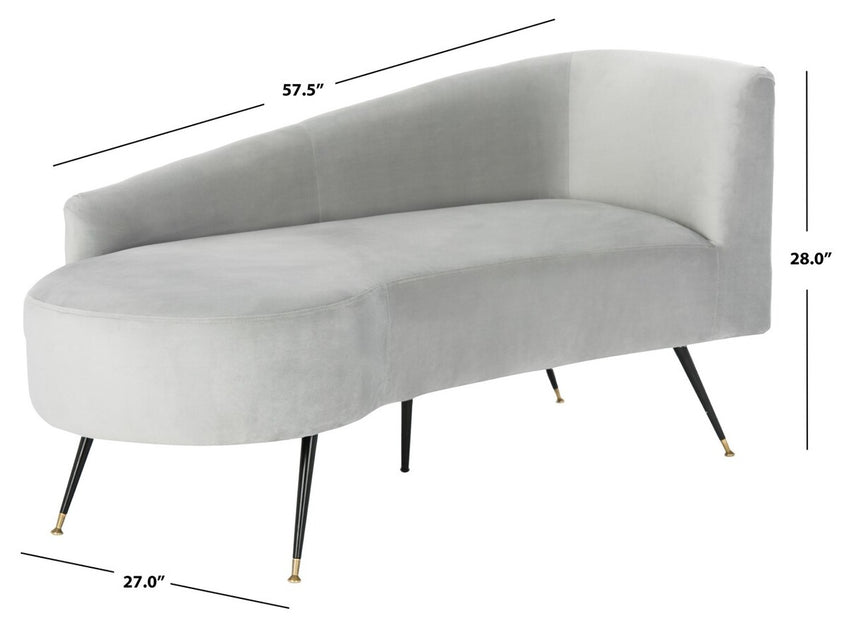 Safavieh Evangeline Settee Grey 4