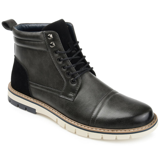 Vance Co. Lucien Cap Toe Ankle Boot Brown US 8.5 2
