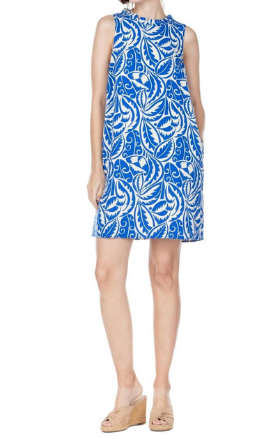 Jade Ruffles Square Back Kleid Blau XLarge 2