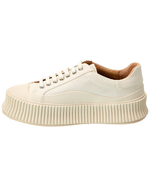 Jil Sander Logo Canvas Sneaker | ShopSimon