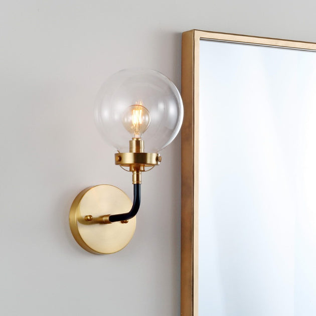 Jonathan Y Caleb 1-Light 6 inch Brass Vanity 2