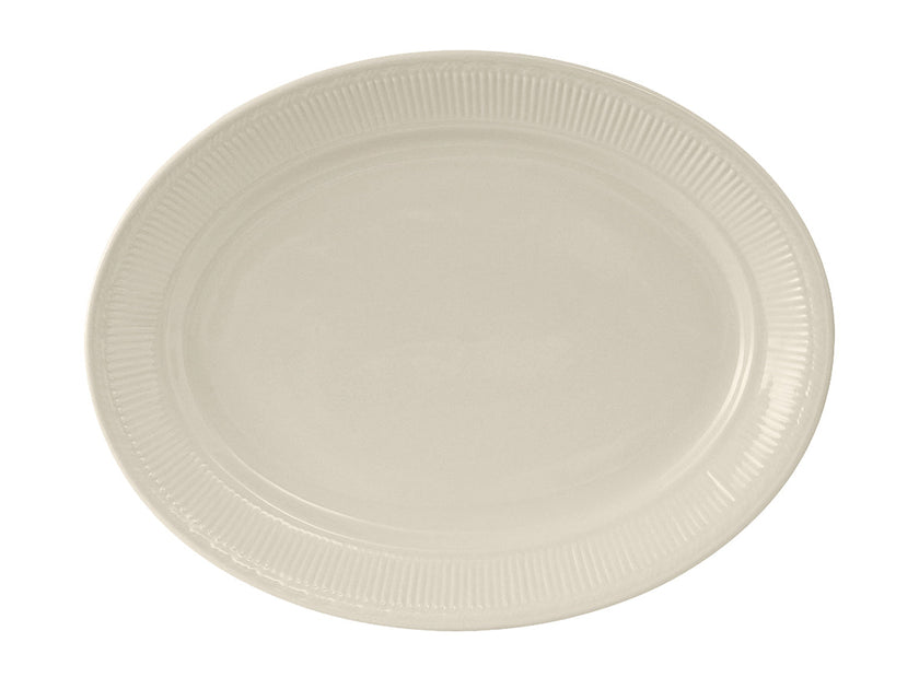 Tuxton Hampshire Oval Platter White 13 inch 2