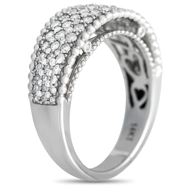 LB Exclusive 14K White Gold Diamond Ring White US 7 3