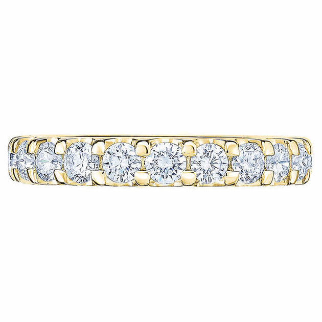 Pompeii3 2 Ct Moissanite Eternity Ring Womens Wedding Band 14k Yellow ...