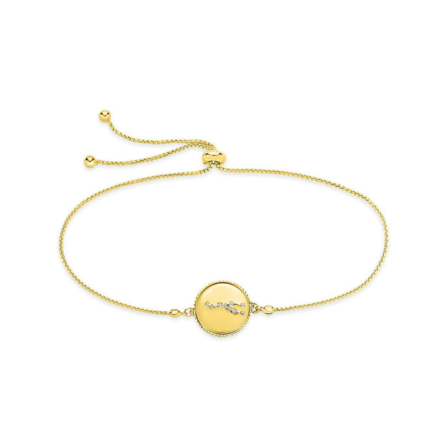Sterling Forever Constellation Disk Bolo Bracelet Multi 3