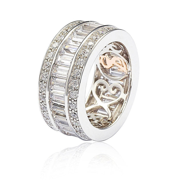 Suzy Levian Eternity Band Silver US 5.5 3