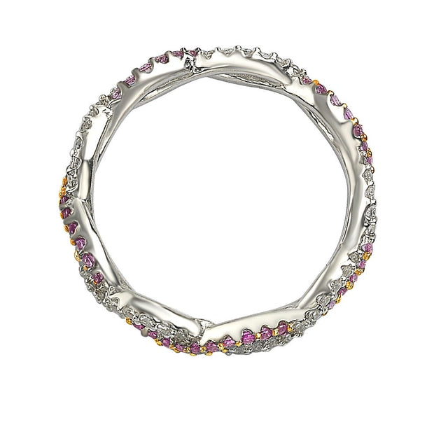 Suzy Levian Crossover Band Silver US 8 4