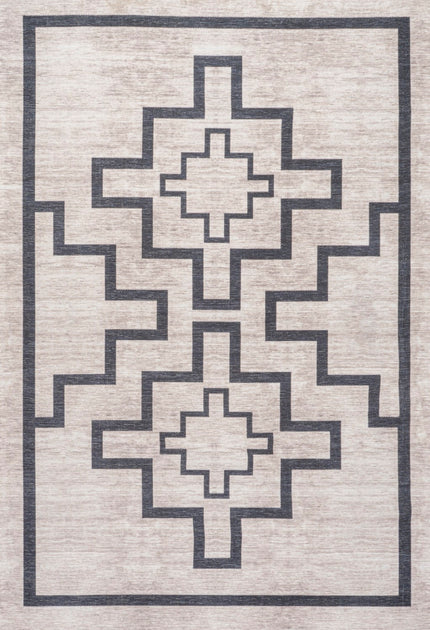 Jonathan Y Ashkii Area Rug Ivory/Black 3