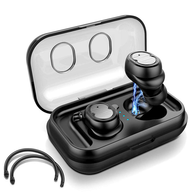 Global Bazaar Wireless 5.0 Earbuds Black 2