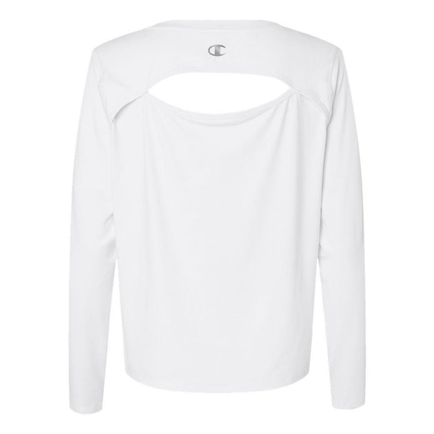 Champion Sport Soft Touch Long Sleeve T-Shirt White Small 3