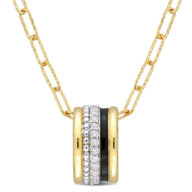 Mimi & Max Circular Pendant Gold 2