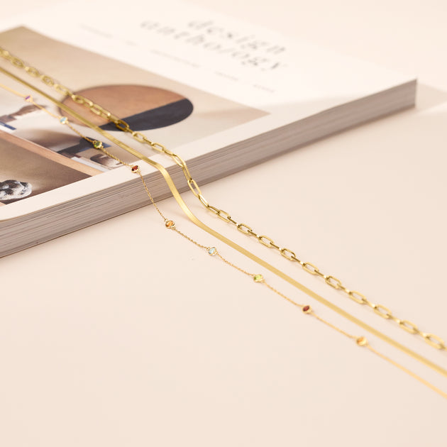 Ross-Simons Multi-Gemstone Station Necklace White 4