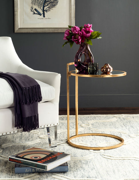 Safavieh Calvin End Table Gold Leaf 2