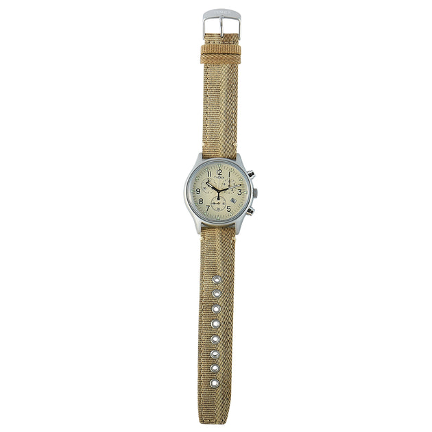 Timex Mk1 Chronograph 42 Mm Khaki Fabric Strap Watch Tw2r68500