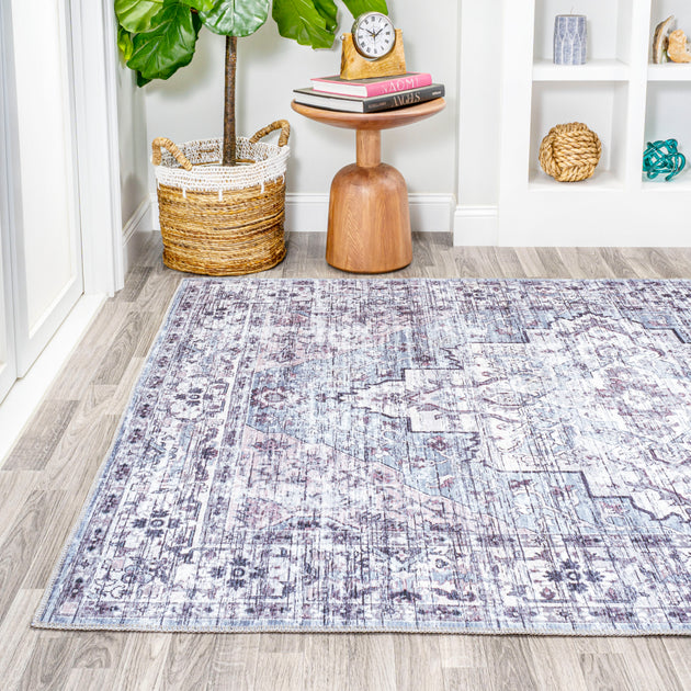 Jonathan Y Didim Boho Medallion Gray/Purple Area Rug 9 ft x 12 ft 4