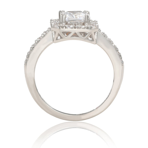 Suzy Levian Engagement Ring Silver US 6.5 3