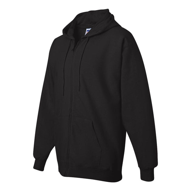 Hanes Ultimate Cotton Full-Zip Hooded Sweatshirt Black Medium 4