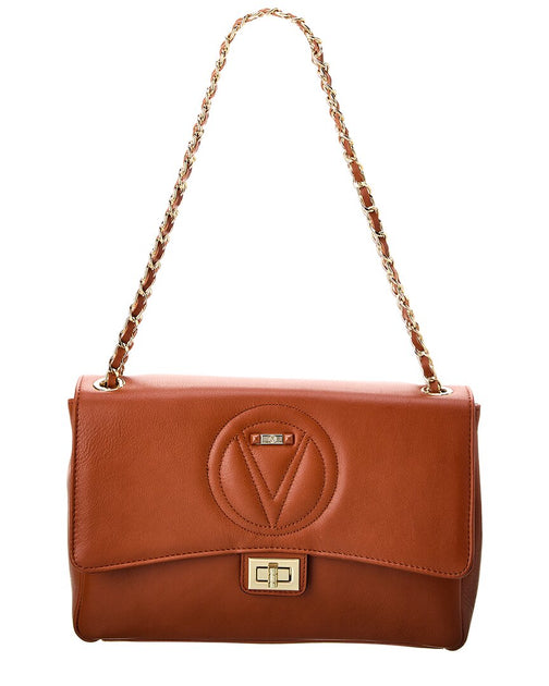 Valentino by Mario Valentino Posh Signature Leather Shoulder Bag ShopSimon