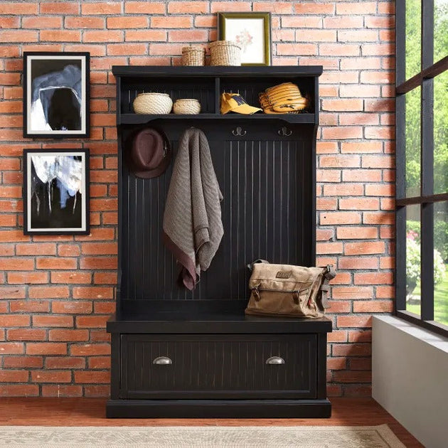 Crosley Furniture Seaside Hall Tree Gray 3