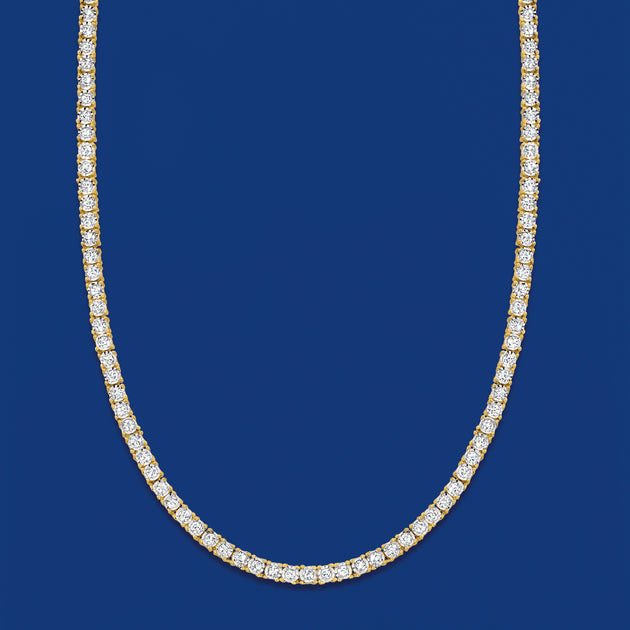 Ross-Simons Diamond Tennis Necklace Gold 6