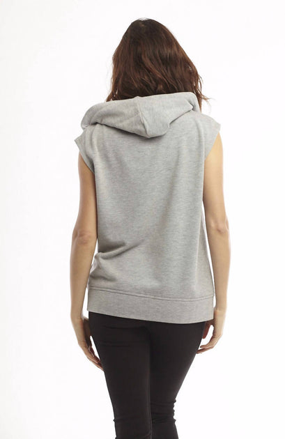 french kyss Madison Kapuzenweste Grau Small 3