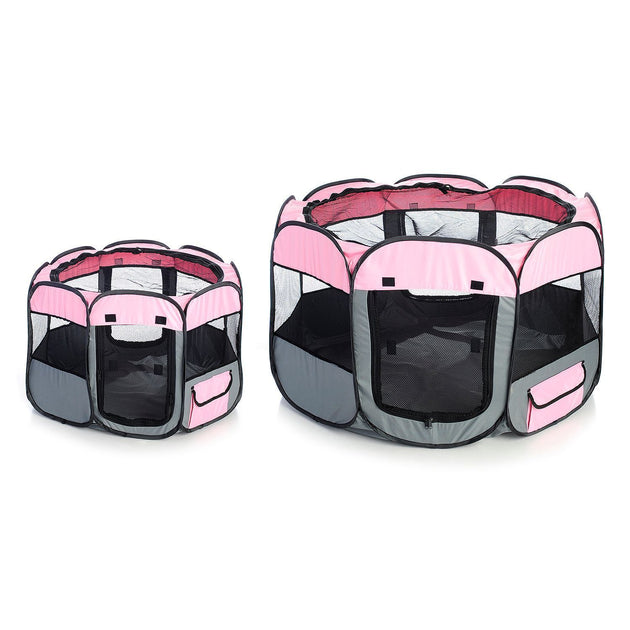 Pet Life All-Terrain Collapsible Wire-Framed Dog Playpen Large 3