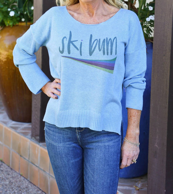 Lulu Luna Ski Bum Sweater Blue M/L 2