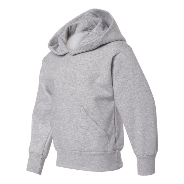 Hanes Ecosmart Youth Hooded Sweatshirt Grey X-Small 4