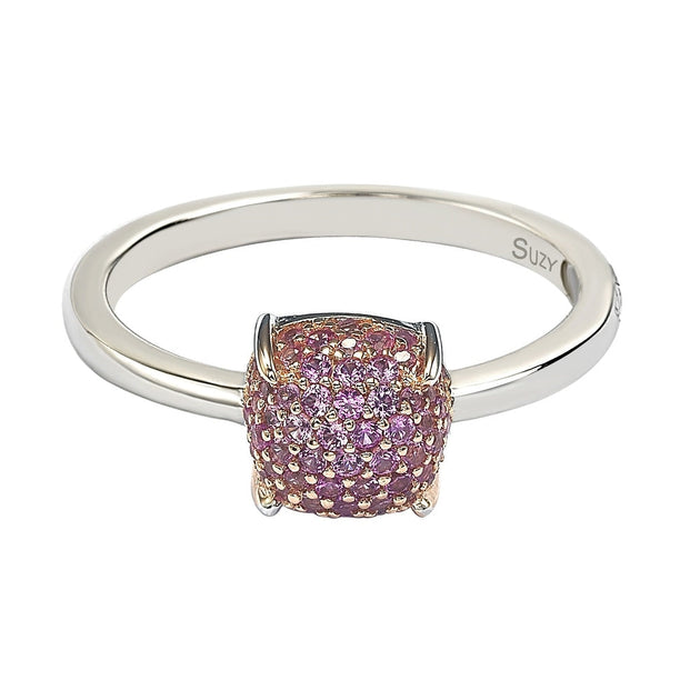 Suzy Levian Petite Perfects Ring Pink US 7 3