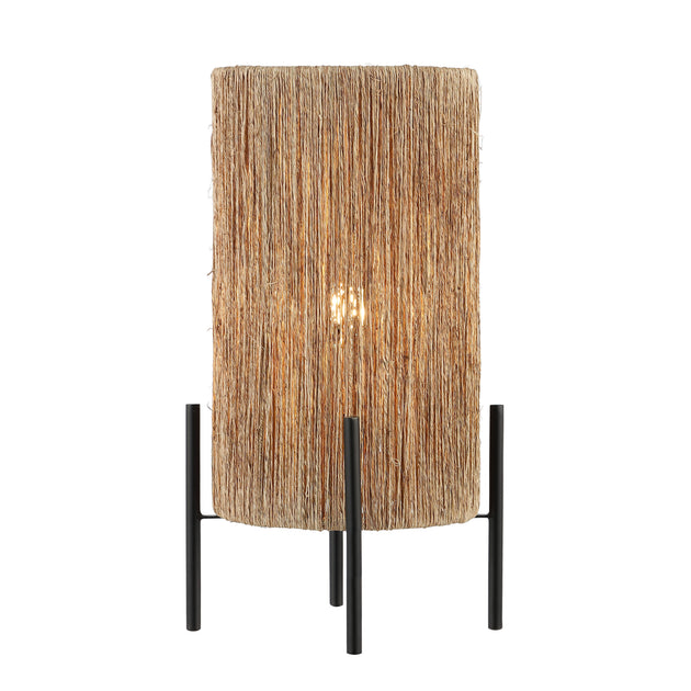 Jonathan Y Kai LED Table Lamp Rattan 3