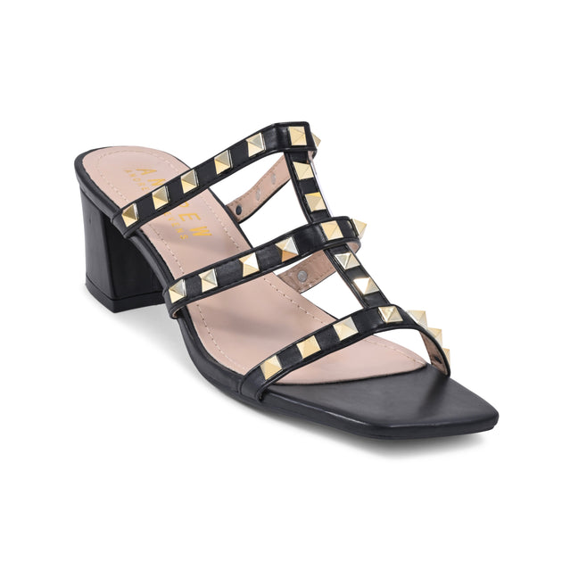 Andrew by Andrew Stevens Kali Black Sandal Black US 11 2
