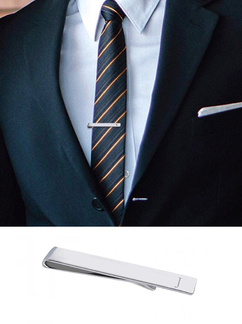 Stephen Oliver Initial J Tie Bar Silver 2