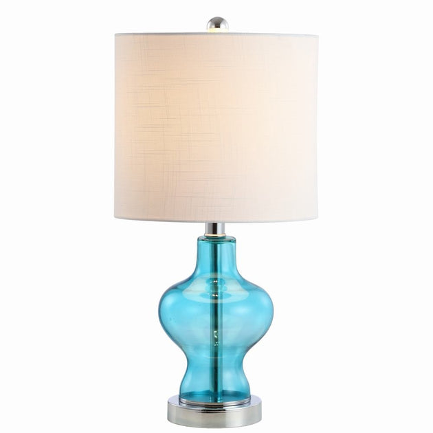 Jonathan Y Mer 20.5" Table Lamp Blue 3