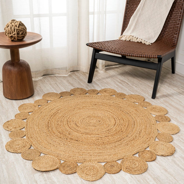 Jonathan Y Eden Round Natural Jute Area Rug 4