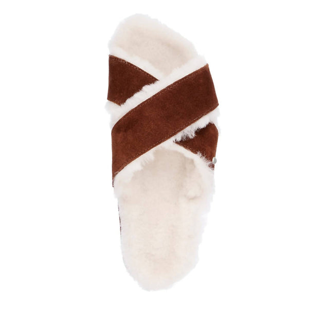EMU Australia Mayberry Corky Slide Sandal Brown US 7 4