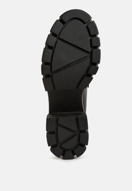 London Rag Jonah Chunky Loafers Black US 9 3