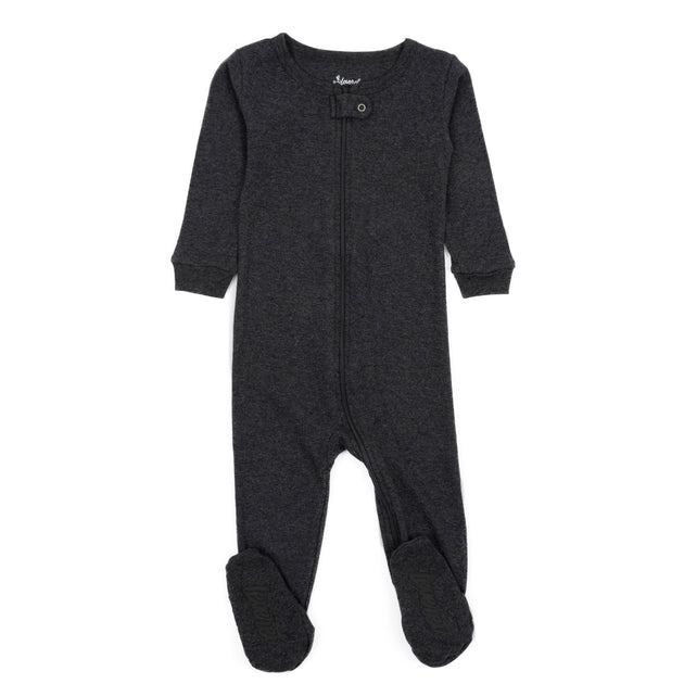 Leveret Kids Footed Cotton Pajamas Black US 2T 2
