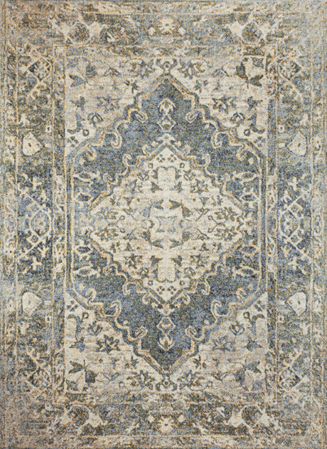Jonathan Y Pavel Area Rug Blue/Cream 2
