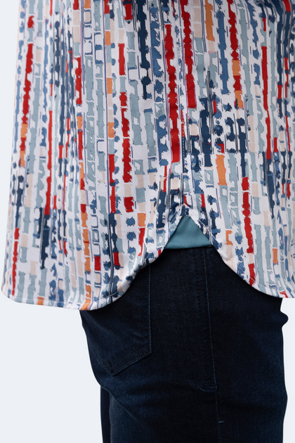 Luchiano Visconti Print Shirt Multi Small 4